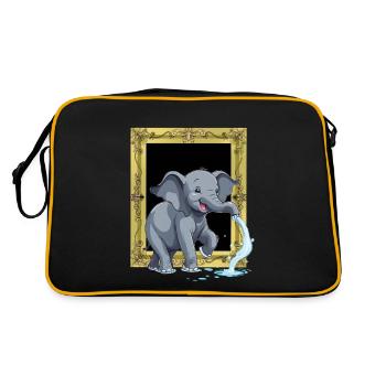 Elephant Elephant Trunk - Retro Bag - black/gold - Back