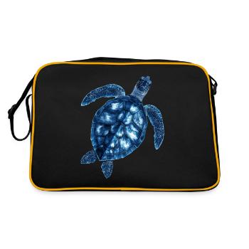 Amoureux des tortues de mer Motif safari animalier - Sac Retro - noir/or - Dos