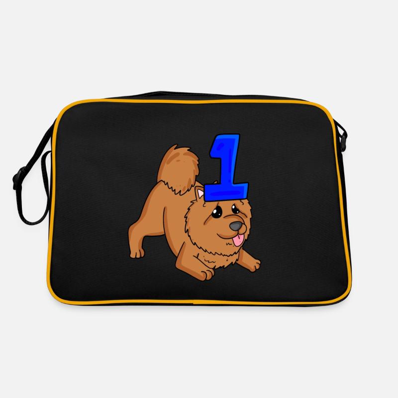 Zahl 1 Nummer Eins Retro Tasche