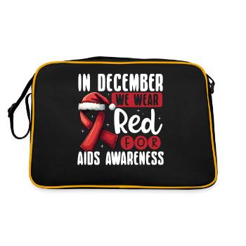 En décembre, nous portons du rouge pour - Sac Retro - noir/or - Dos