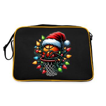Basket-ball Streetball Chapeau de Noël - Sac Retro - noir/or - Dos