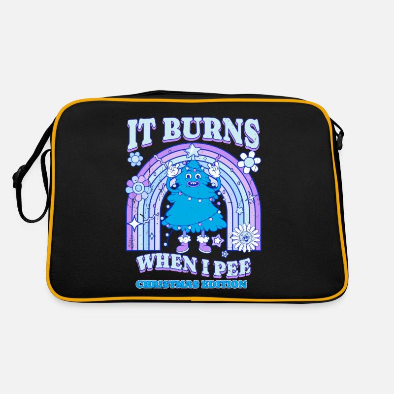 Winter Edition "It Burns when i Pee"! sarcastic Retro Bag