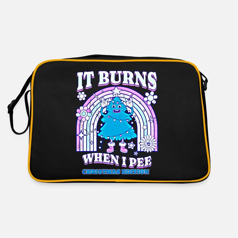Winter Edition "It Burns when i Pee"! sarkastisch Retro Tasche