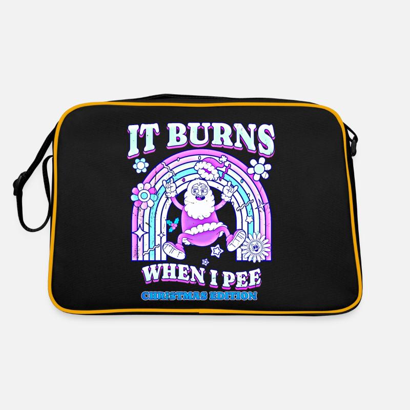 Winter Edition "It Burns when i Pee"! sarkastisch Retro Tasche