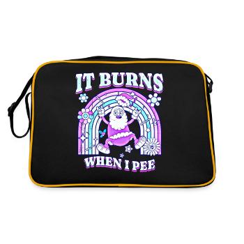 Winter Edition "It Burns when i Pee"! sarkastisch - Sac Retro - noir/or - Dos