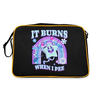 Winter Edition "It Burns when i Pee"! sarkastisch - Sac Retro - noir/or - Dos
