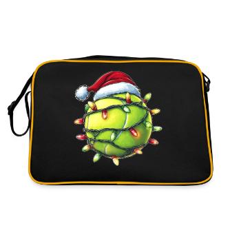 Tennis player Team coach Coach Weihnach - Retro Bag - black/gold - Back