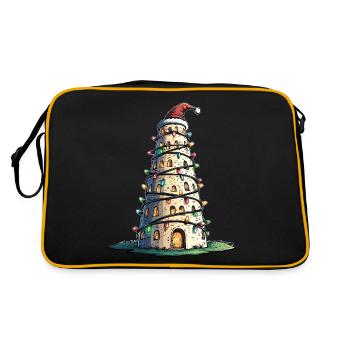 Tour de Babel Bible Père Noël - Sac Retro - noir/or - Dos