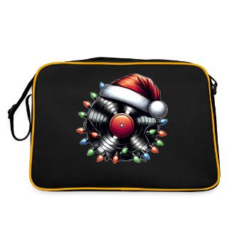 Disque vinyle platine vinyle Santa Hat Xm - Sac Retro - noir/or - Dos