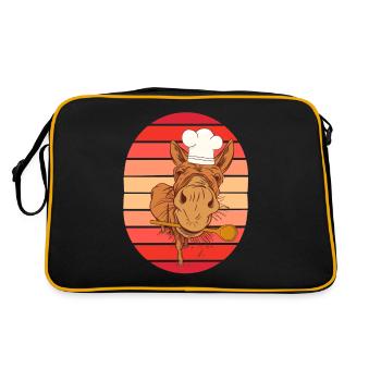 Chef Cooking Amateur Chef Host Cooking Chefs - Retro Bag - black/gold - Back