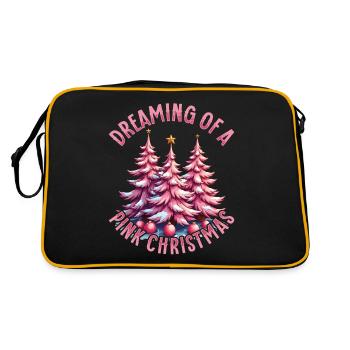 Träumen Sie Von Einem Festlichen Weihnachtsfest - Retro Tasche - Schwarz/Gold - Hinten
