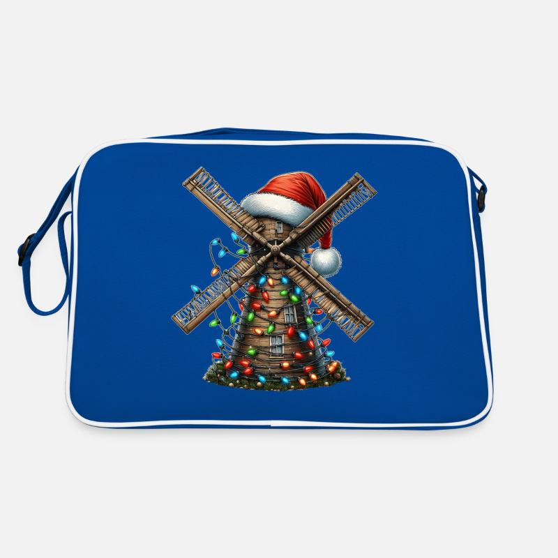 Moulin à vent Wind Power Père Noël chapeau Sac Retro