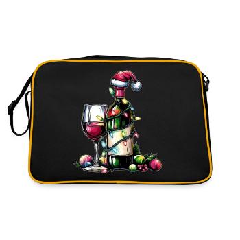 Buveur de vin Père Noël - Sac Retro - noir/or - Dos