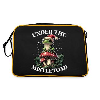 Joyeux Noël, grenouille sur - Sac Retro - noir/or - Dos