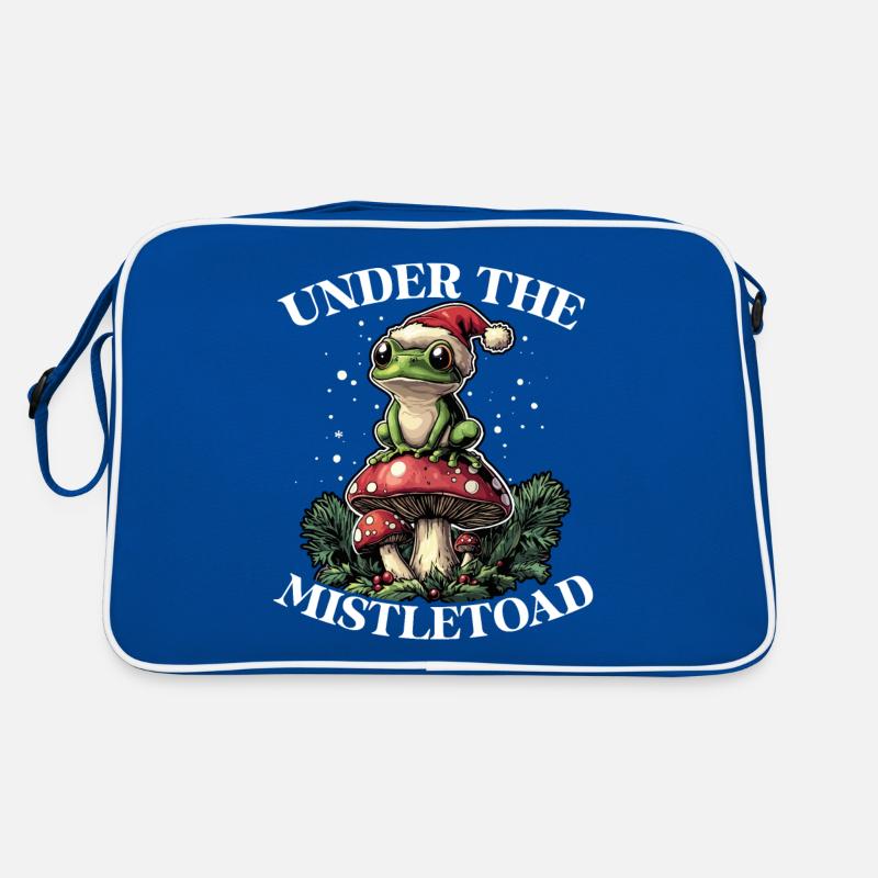 Joyeux Noël, grenouille sur Sac Retro