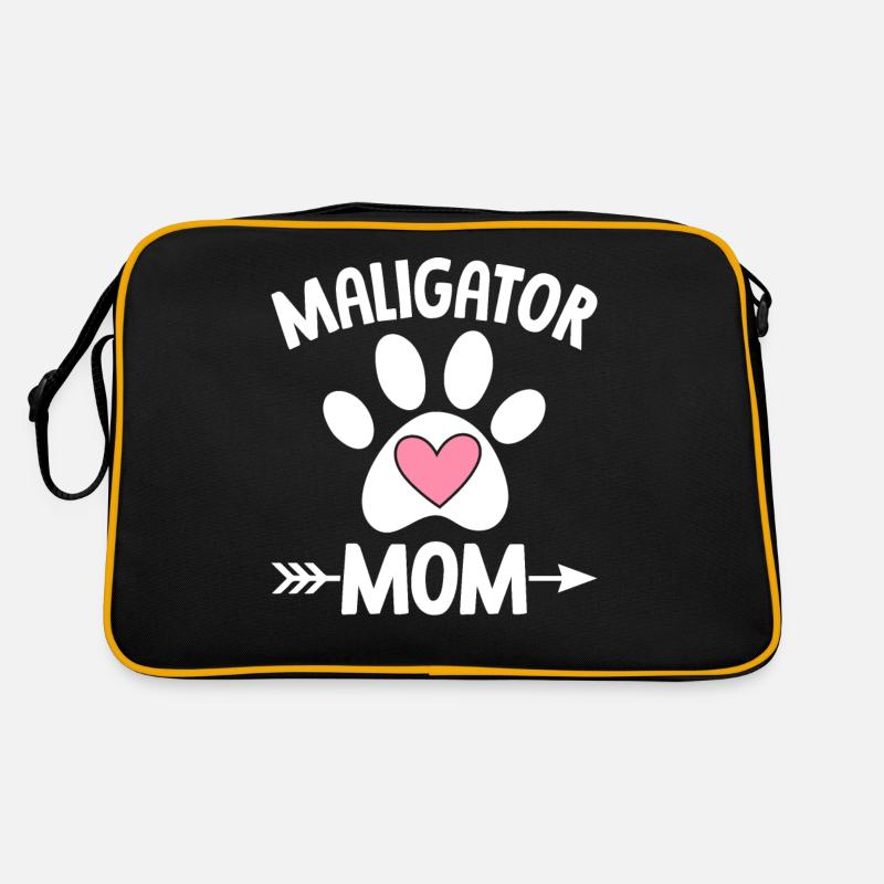 Belgischer Malinois Mama Retro Tasche