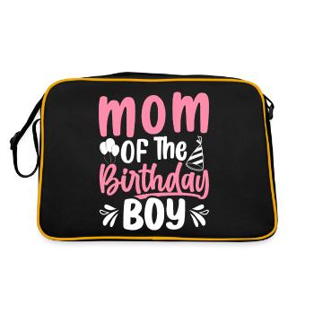 Mère du garçon d’anniversaire Mère - Sac Retro - noir/or - Dos