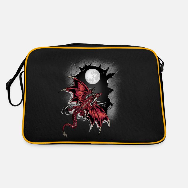 Dragon de lune Dragon Créature mythique Sac Retro