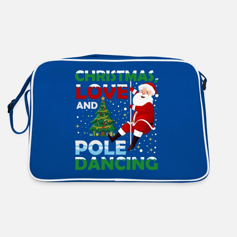 Danseuse de pole, Pole dance, Noël, Amour Sac Retro