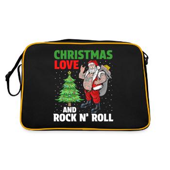 Heavy Hard Metal Noël, Love Rock 'n' Roll - Sac Retro - noir/or - Dos