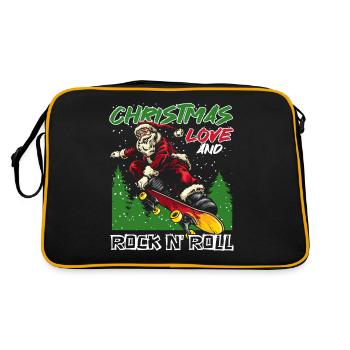 Heavy Hard Metal Noël, Love Rock 'n' Roll - Sac Retro - noir/or - Dos