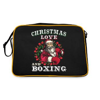 Amour de Noël Boxer Boxer Cadeau de Noël - Sac Retro - noir/or - Dos