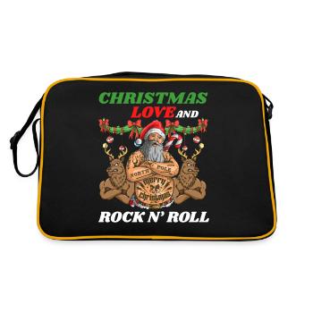 Heavy Hard Metal Noël, Love Rock 'n' Roll - Sac Retro - noir/or - Dos