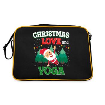 Yogini Yoga Meditation Christmas, Love and Yoga - Retro Bag - black/gold - Back