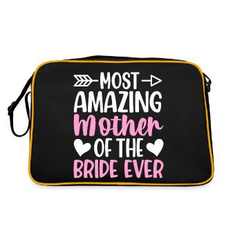 Bridal Party Mutter der Braut Mom Amazing Mutter d - Retro Tasche - Schwarz/Gold - Hinten