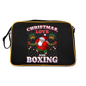 Amour de Noël Boxer Boxer Cadeau de Noël - Sac Retro - noir/or - Dos