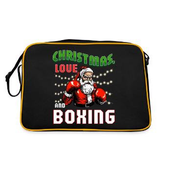 Amour de Noël Boxer Boxer Cadeau de Noël - Sac Retro - noir/or - Dos