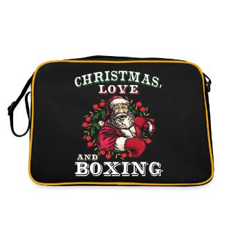 Amour de Noël Boxer Boxer Cadeau de Noël - Sac Retro - noir/or - Dos