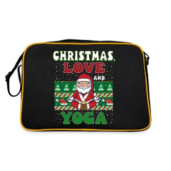 Yogini Yoga Meditation Christmas, Love and Yoga - Retro Bag - black/gold - Back