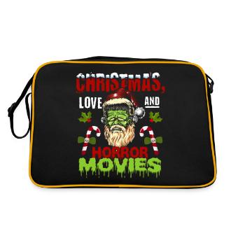 Film d’horreur Zombie Père Noël Noël Amour Horreur - Sac Retro - noir/or - Dos
