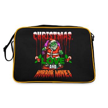 Film d’horreur Zombie Père Noël Noël Amour Horreur - Sac Retro - noir/or - Dos