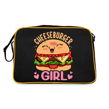 Cheeseburger Girl Burger Girl - Sac Retro - noir/or - Dos