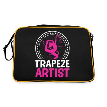Trapéziste Cirque Fête Carnaval - Sac Retro - noir/or - Dos