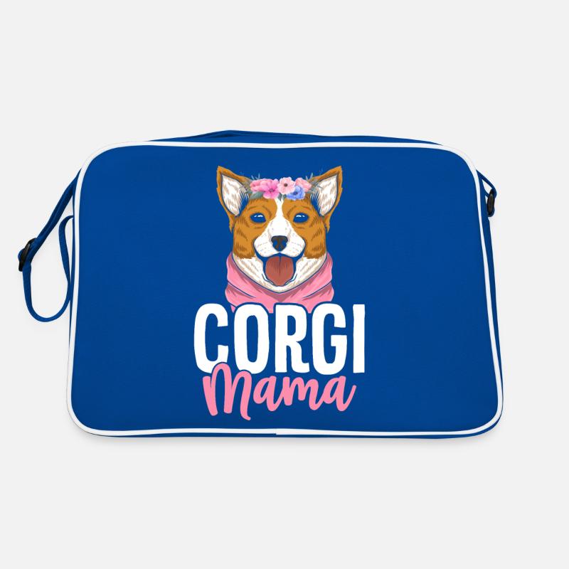 Corgi Mama Retro Tasche