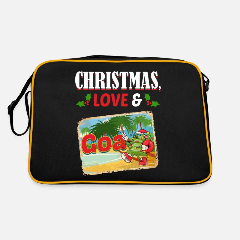 Weihnachten Disco, Rave, Techno, House, Goa, Party Retro Tasche