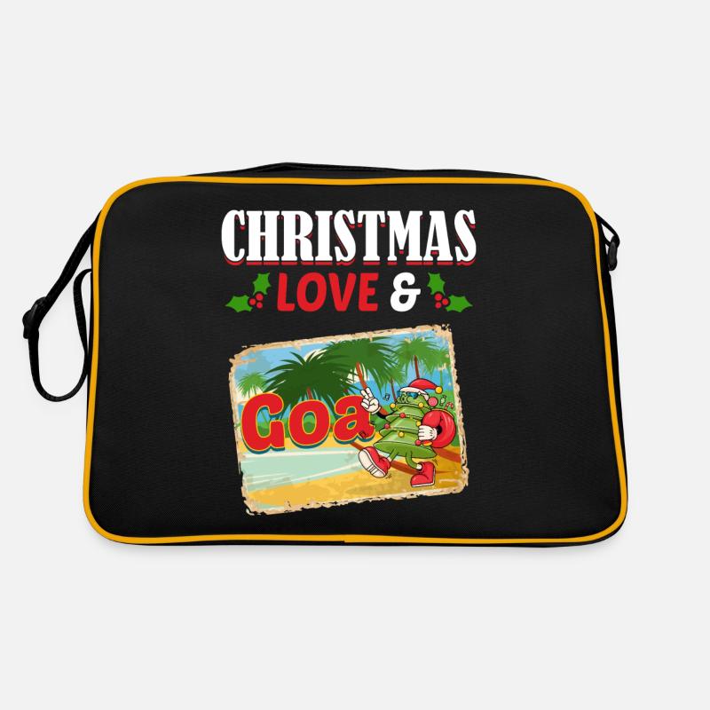 Weihnachten Disco, Rave, Techno, House, Goa, Party Retro Tasche