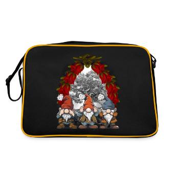 Christmas Christmas Fairy Tale Fairy Tale Character Dwarfs - Retro Bag - black/gold - Back