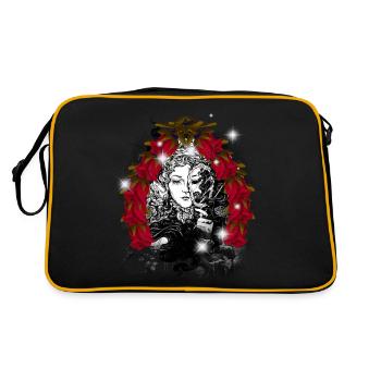 Mystical Magical Fairy Tale Fairy Tale Character Witch - Retro Bag - black/gold - Back