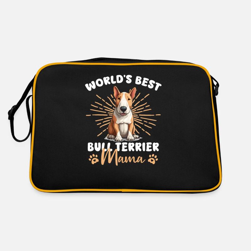 Bull Terrier Groovy Bull Terrier Mom Retro Bag