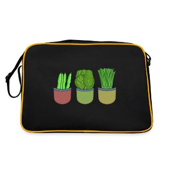 Garden Vegetable Hobby Gardener Cook Cooks Cook - Retro Bag - black/gold - Back