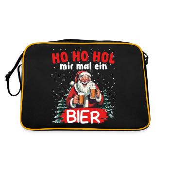Ho Ho Trouve-moi une blague de Noël avec moi - Sac Retro - noir/or - Dos
