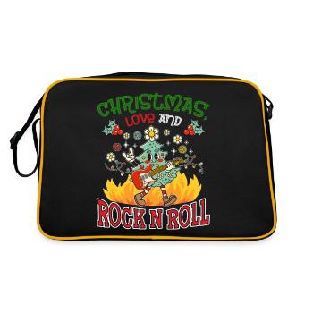 Heavy Hard Metal Noël, Love Rock 'n' Roll - Sac Retro - noir/or - Dos