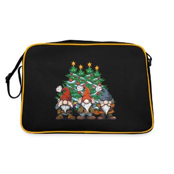 arbre de Noël nains nain Gnome conte de fées Noël - Sac Retro - noir/or - Dos