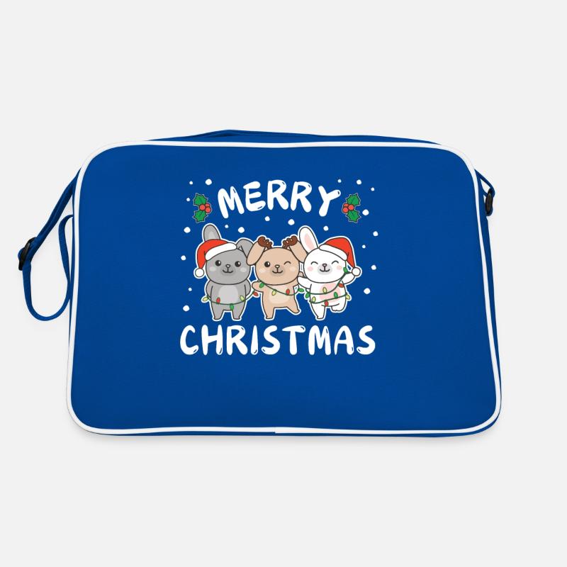 Joyeux Noël Lapin mignon Lapin de Noël Sac Retro