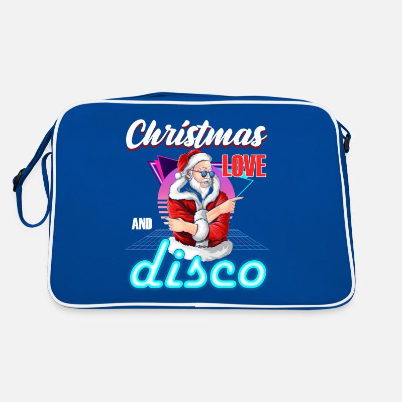 Christmas Disco, Rave, Techno, House, Goa, Party Retro Bag