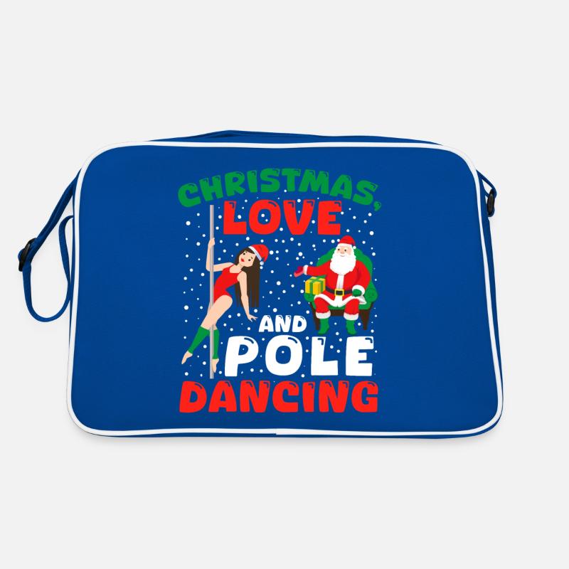 Poledan Dancer, Pole Dancing Christmas Love Retro Bag